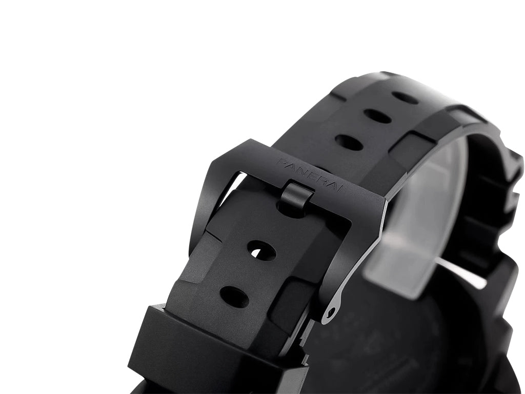 Luminor Submersible 47 3 Days Automatic 'Carbotech' Forged Carbon Case and Bezel, Black Dial with Blue Accents and Black Strap (47mm)