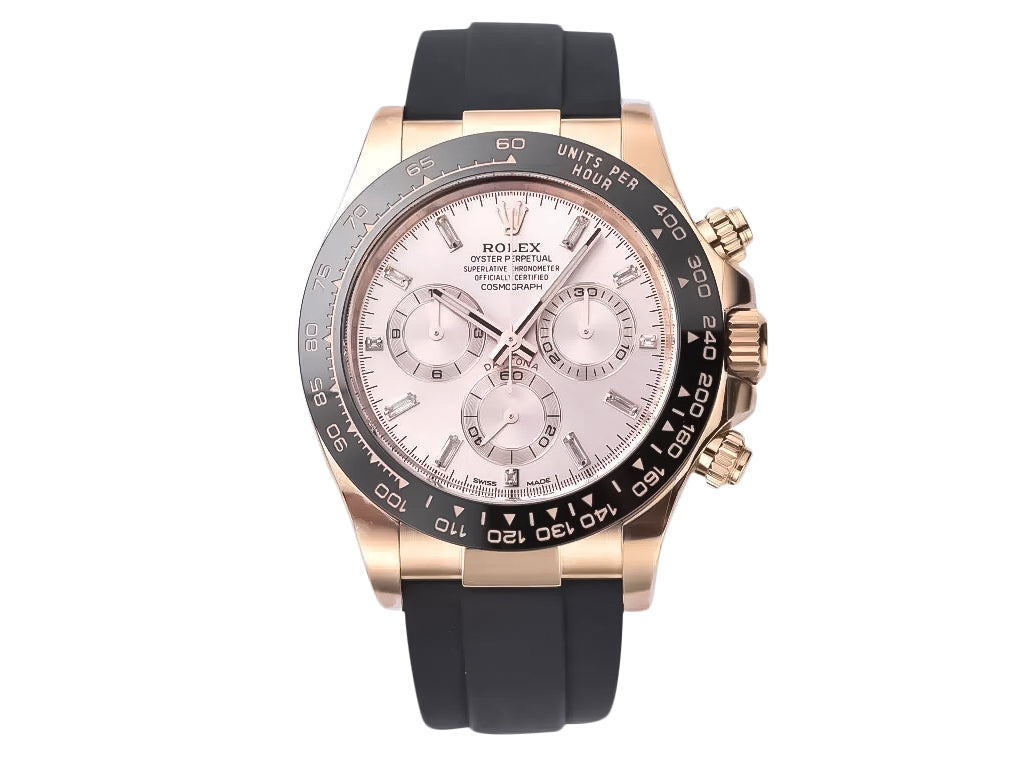 Cosmograph Daytona Rose Gold Oysterflex with Pink Dial