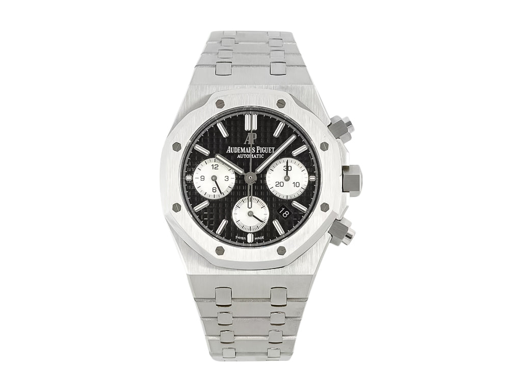 Royal Oak Chronograph Stainless Steel with Black Dial (41mm)