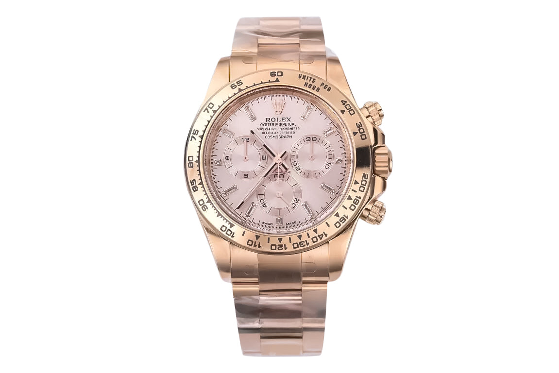 Cosmograph Daytona Rose Gold with Diamond Pink Dial