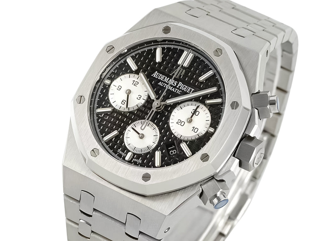 Royal Oak Chronograph Stainless Steel with Black Dial (41mm)