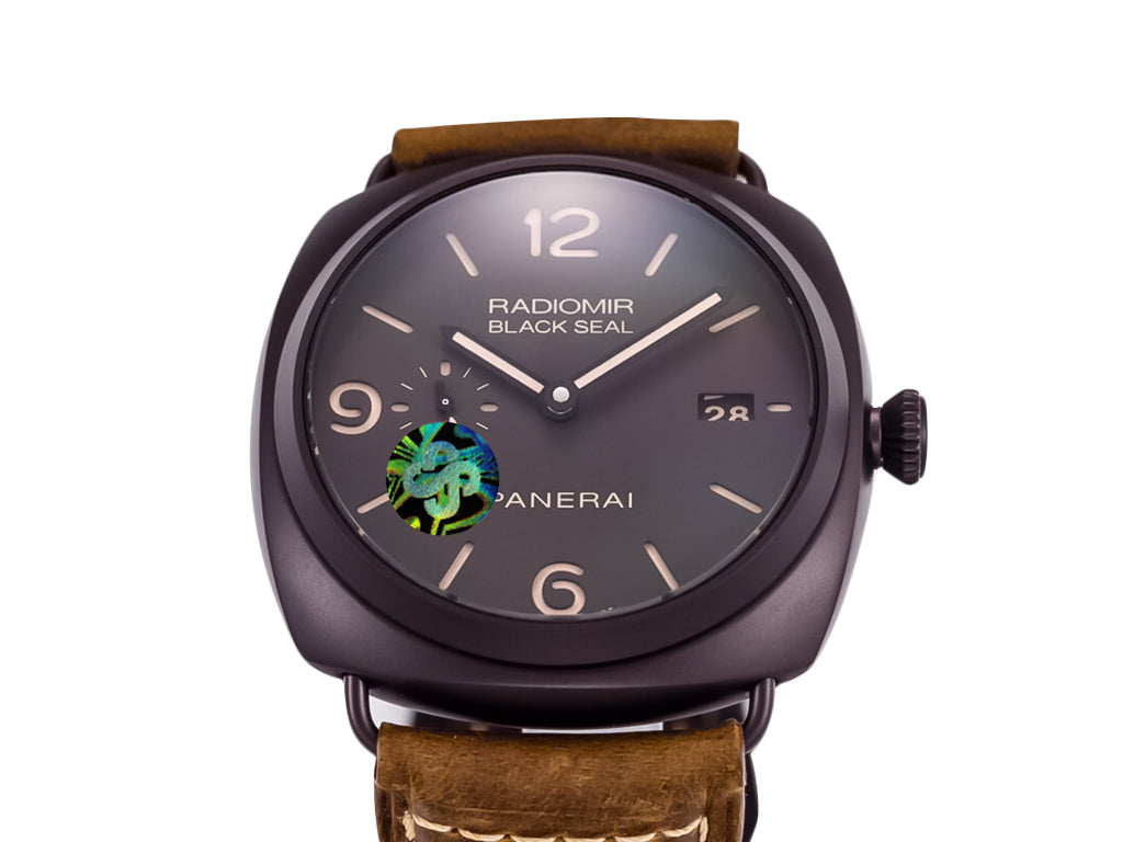 Radiomir Composite Black Seal 3 Days Automatic with Brown Dial and Brown Strap (45mm)