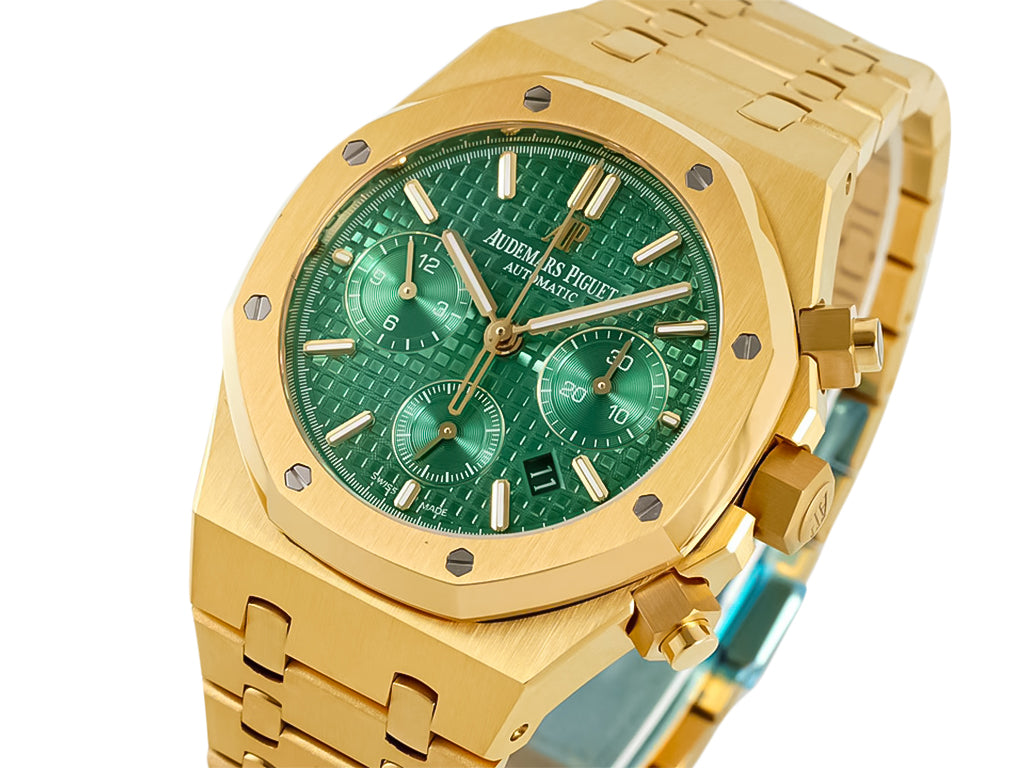 Royal Oak Chronograph Yellow Gold with Green Dial (41mm)