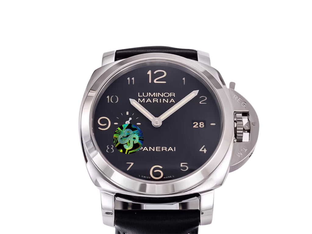Luminor 1950 Marina 3 Days Automatic Stainless Steel with Black Dial and Black Strap (44mm)
