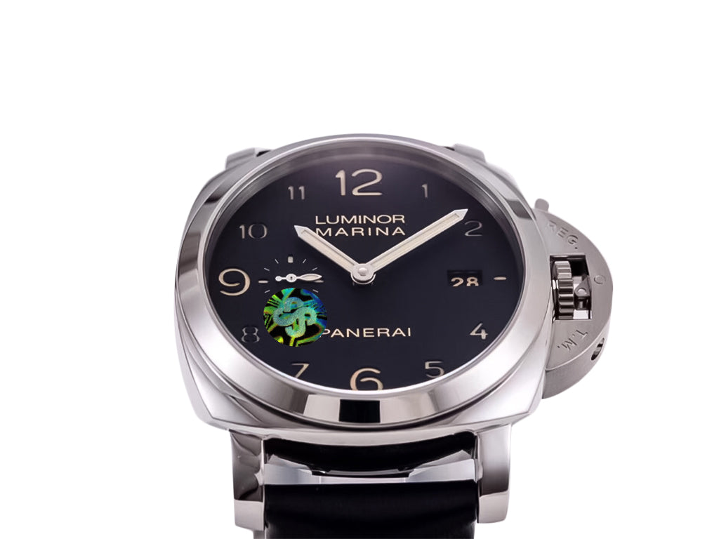 Luminor 1950 Marina 3 Days Automatic Stainless Steel with Black Dial and Black Strap (44mm)