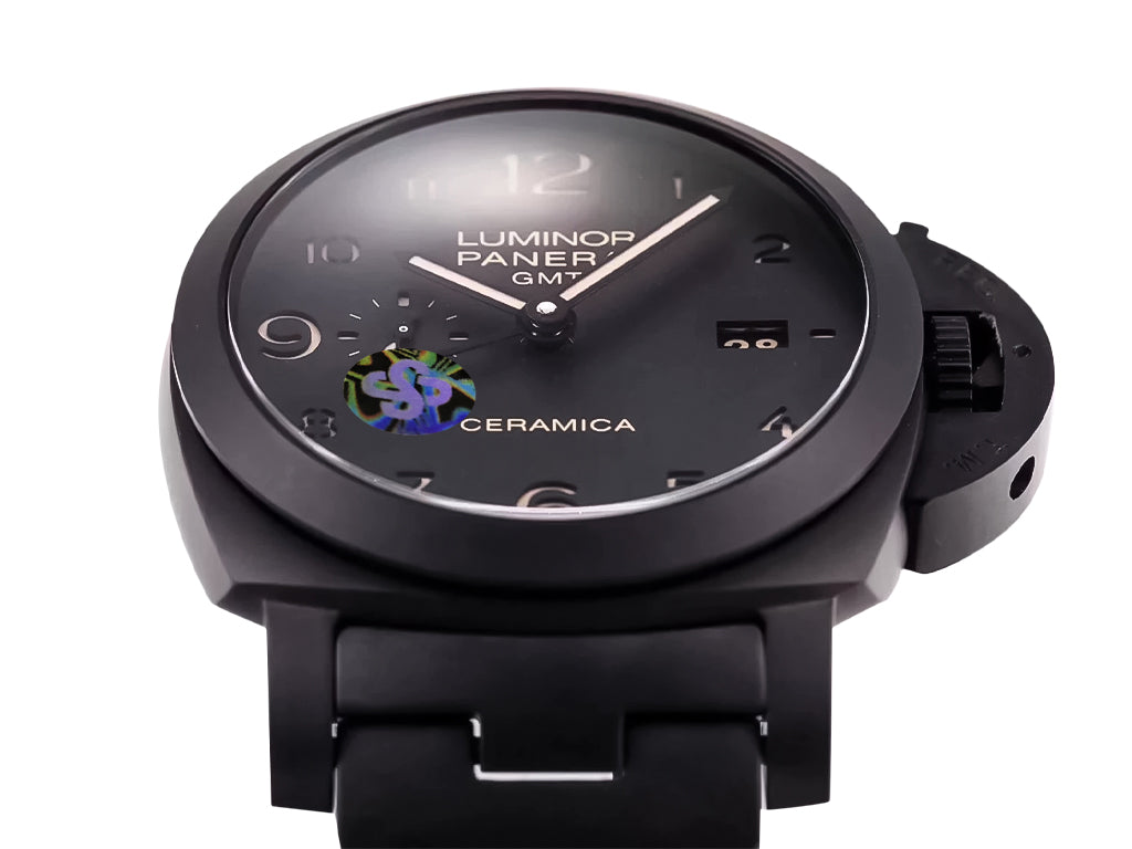 Luminor 1950 3 Days GMT Automatic 'Tuttonero' Black Ceramic Case and Bracelet with Black Dial (44mm)
