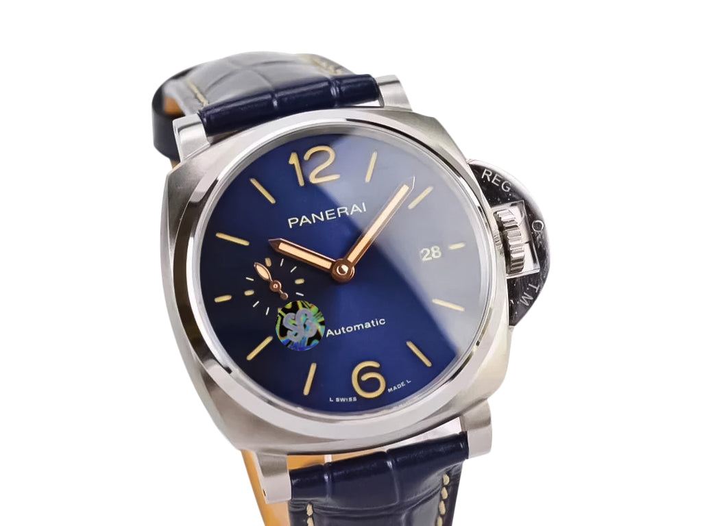 Luminor Due 42 Automatic Titanium Case with Blue Dial and Blue Strap (42mm)