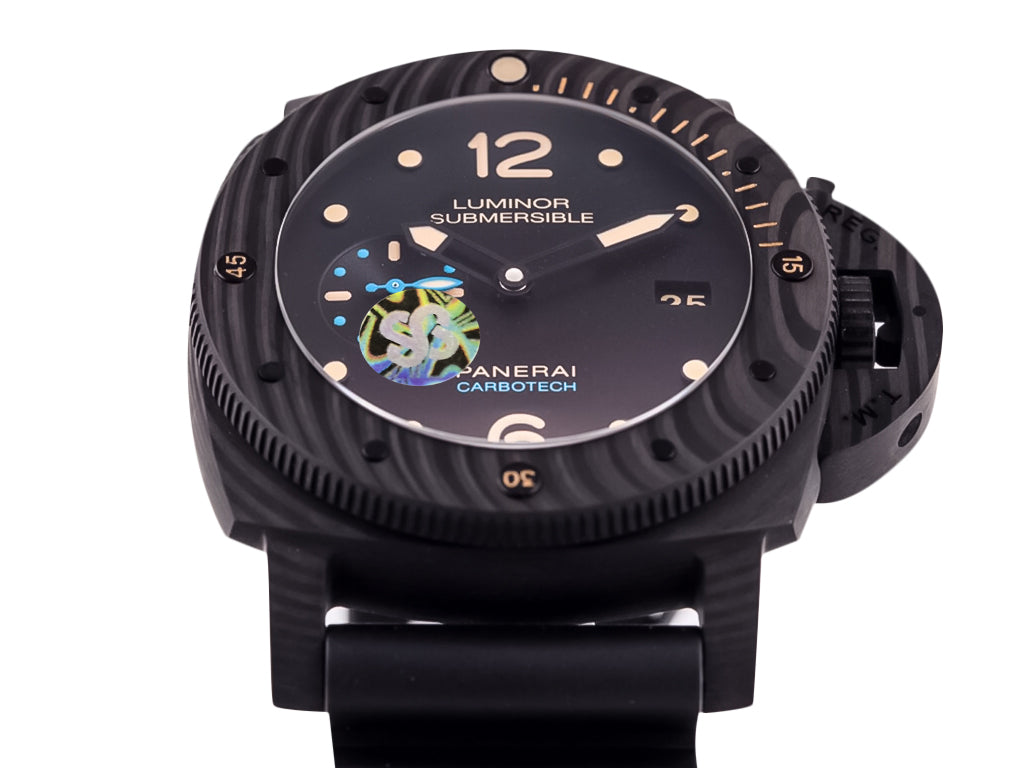 Luminor Submersible 47 3 Days Automatic 'Carbotech' Titanium and Carbon Case with Black Dial and Black Strap (47mm)
