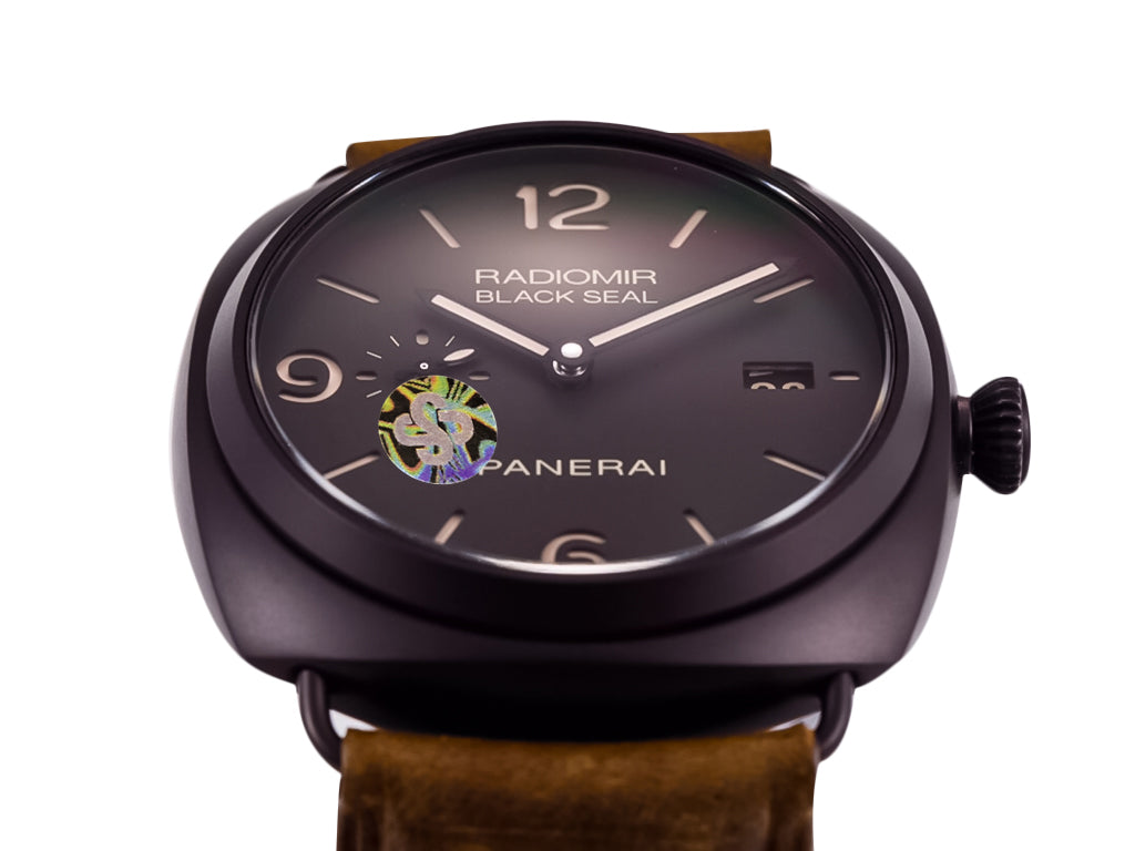 Radiomir Composite Black Seal 3 Days Automatic with Brown Dial and Brown Strap (45mm)