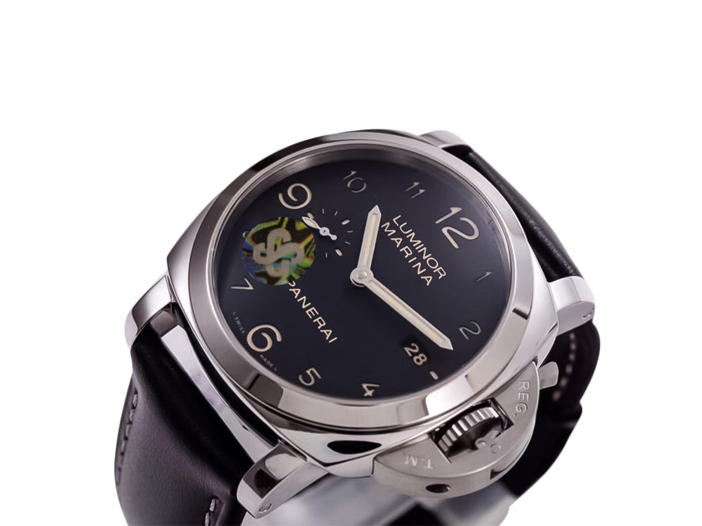 Luminor 1950 Marina 3 Days Automatic Stainless Steel with Black Dial and Black Strap (44mm)