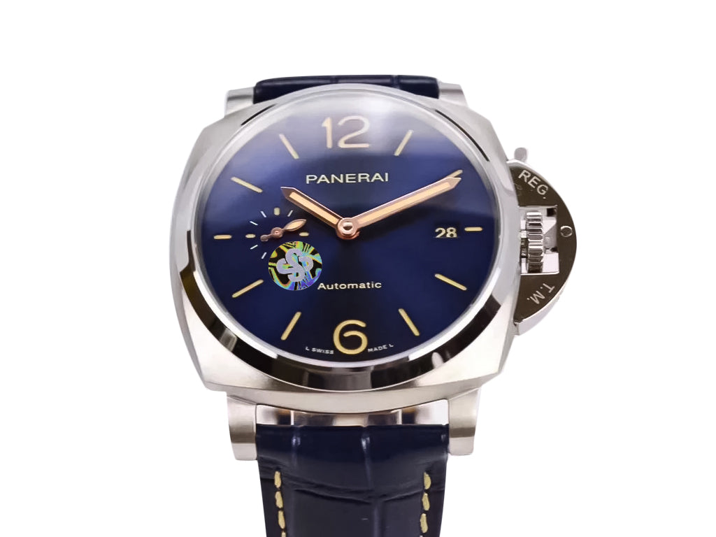 Luminor Due 42 Automatic Titanium Case with Blue Dial and Blue Strap (42mm)