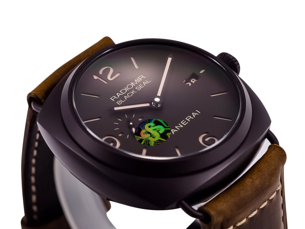 Radiomir Composite Black Seal 3 Days Automatic with Brown Dial and Brown Strap (45mm)