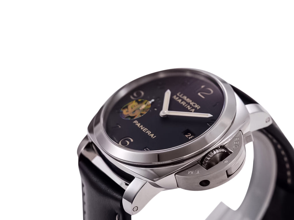 Luminor 1950 Marina 3 Days Automatic Stainless Steel with Black Dial and Black Strap (44mm)