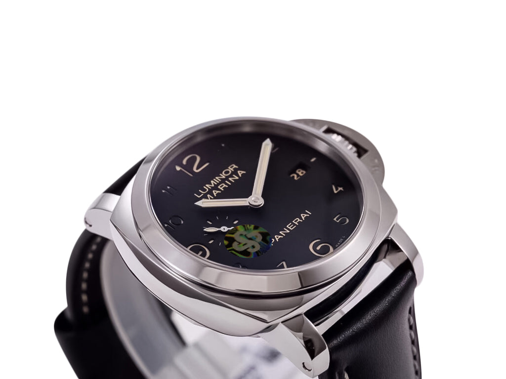 Luminor 1950 Marina 3 Days Automatic Stainless Steel with Black Dial and Black Strap (44mm)