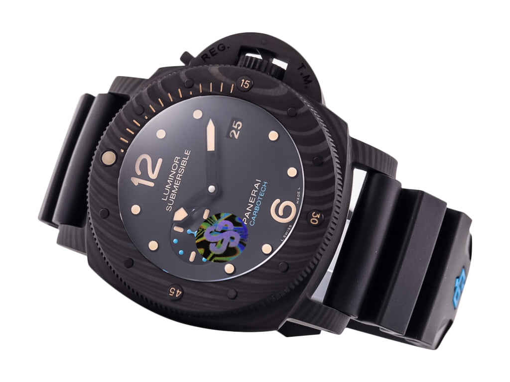 Luminor Submersible 47 3 Days Automatic 'Carbotech' Titanium and Carbon Case with Black Dial and Black Strap (47mm)