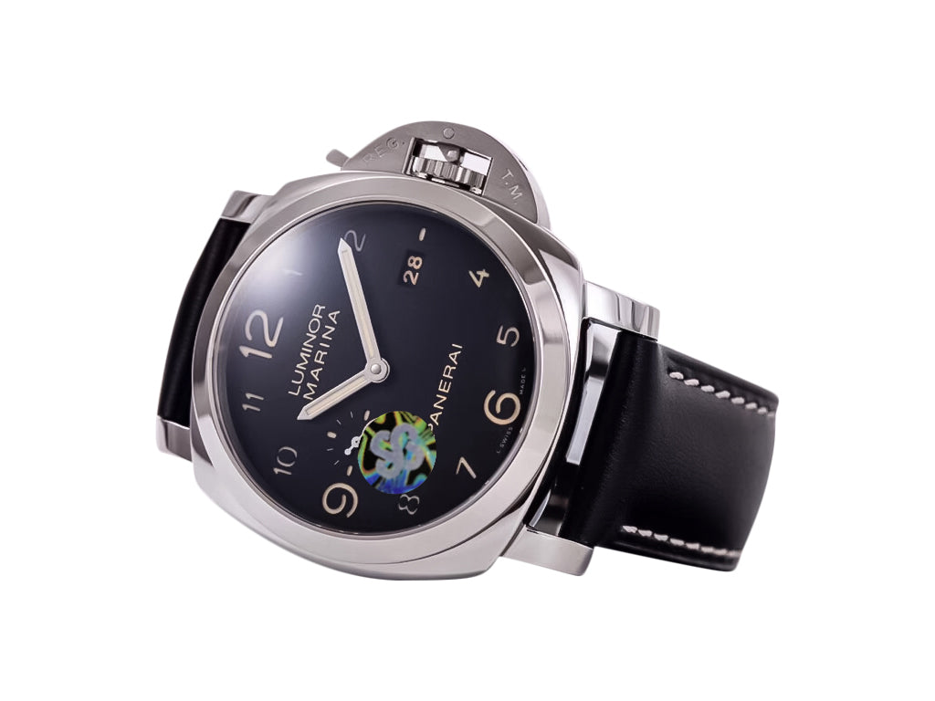 Luminor 1950 Marina 3 Days Automatic Stainless Steel with Black Dial and Black Strap (44mm)