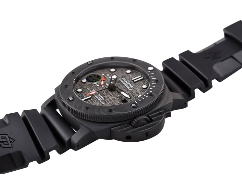 Luminor Submersible 47 Luna Rossa 'Carbotech' Forged Carbon Case and Bezel, Grey Carbon Dial and Black Strap (47mm)