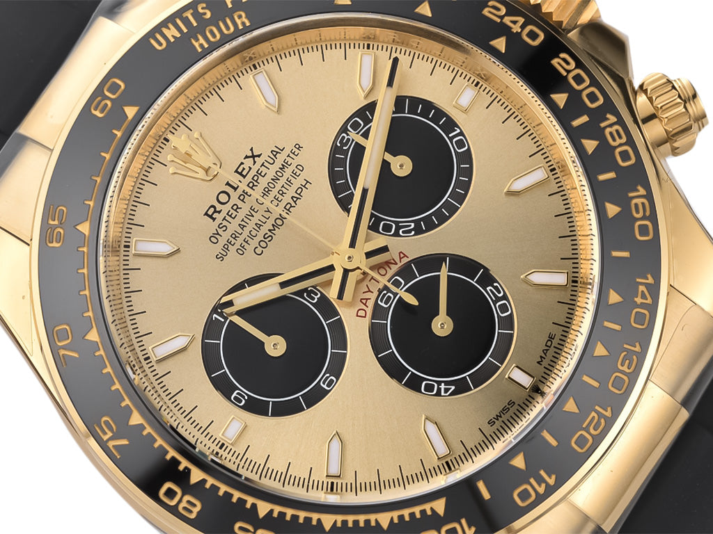 Cosmograph Daytona Yellow Gold Oysterflex with Champagne Dial (2023)