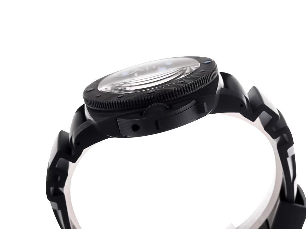 Luminor Submersible 42 3 Days Automatic 'Carbotech' Forged Carbon Case and Bezel, Black Dial and Black Strap (42mm)