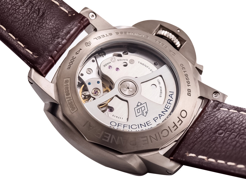 Luminor 1950 Marina 3 Days Automatic Titanium with Brown Dial and Brown Strap (44mm)