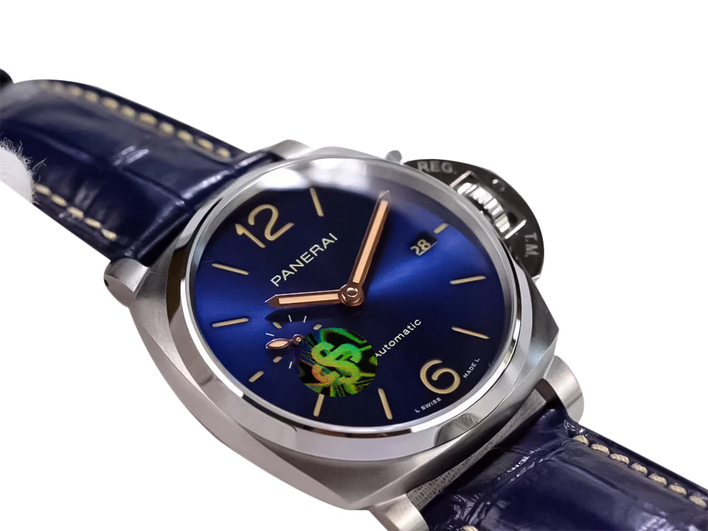 Luminor Due 42 Automatic Titanium Case with Blue Dial and Blue Strap (42mm)