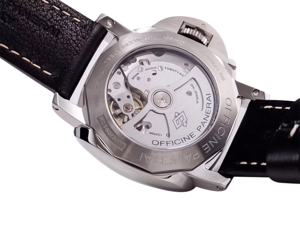 Luminor 1950 Marina 3 Days Automatic Stainless Steel with Black Dial and Black Strap (44mm)