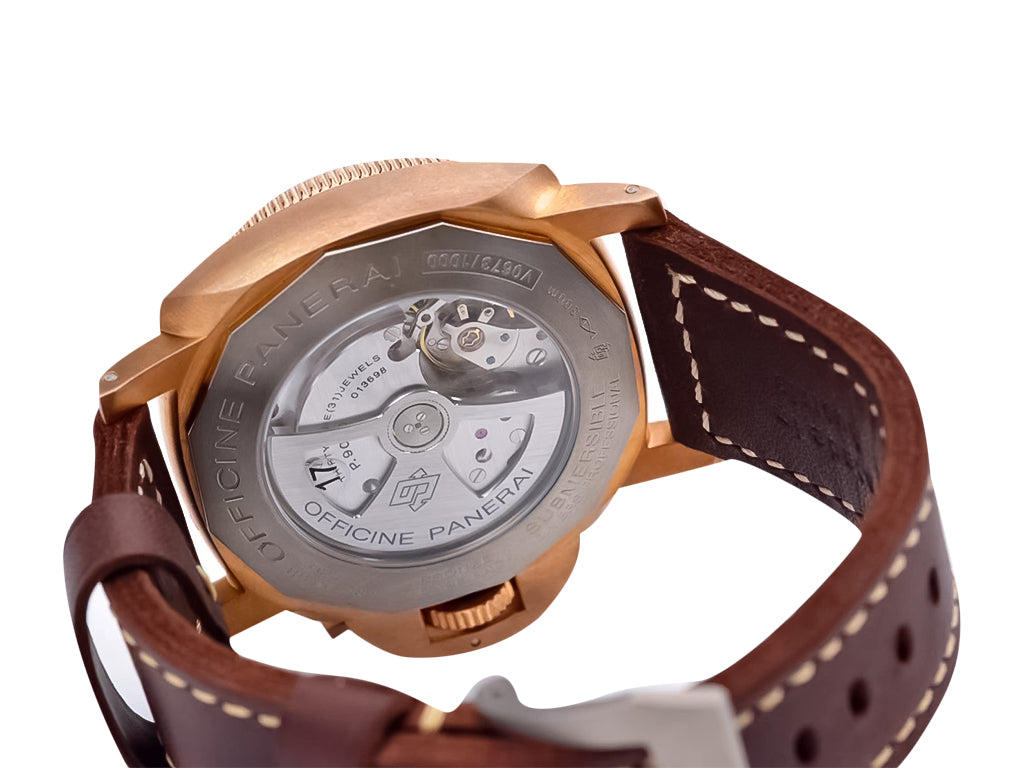 Luminor Submersible 3 Days Automatic 'Bronzo' Bronze Case with Titanium caseback, Brown Dial and Brown Strap (47mm)
