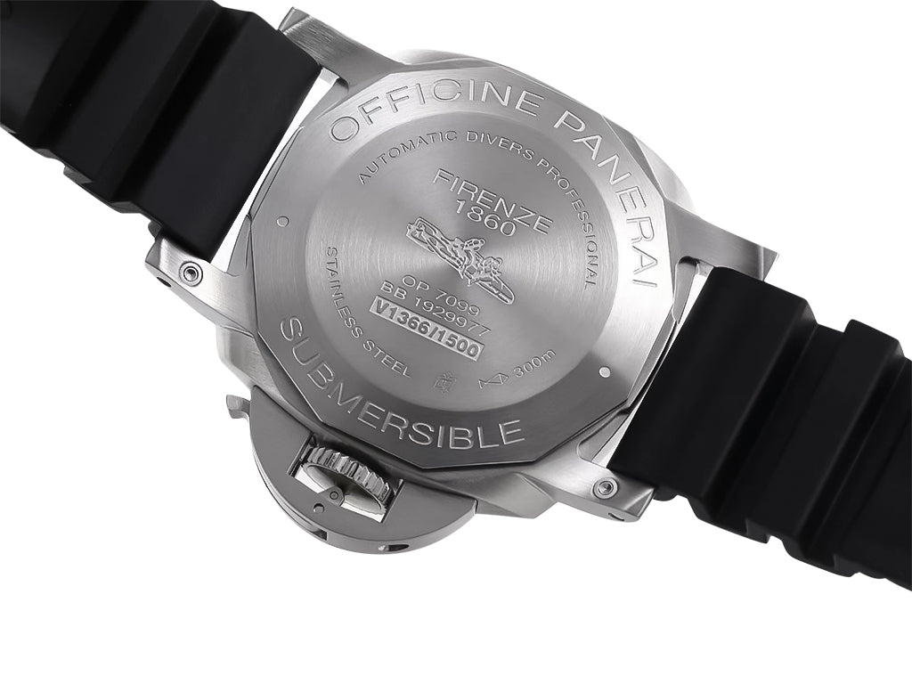 Luminor Submersible 42 3 Days Automatic Acciaio Stainless Steel Case with Black Ceramic Bezel and Black Strap (42mm)
