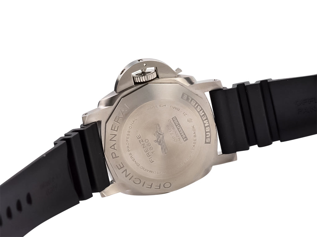 Luminor Submersible 47 3 Days Automatic 'BMG-Tech' Titanium Case with Blue Dial and Black Strap (47mm)