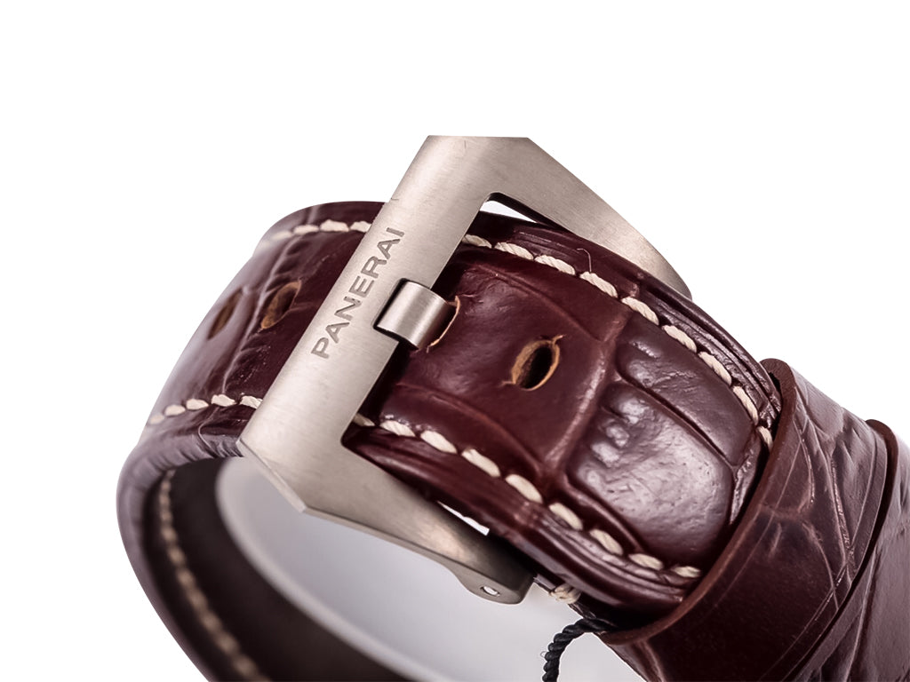 Luminor 1950 Marina 3 Days Automatic Titanium with Brown Dial and Brown Strap (44mm)