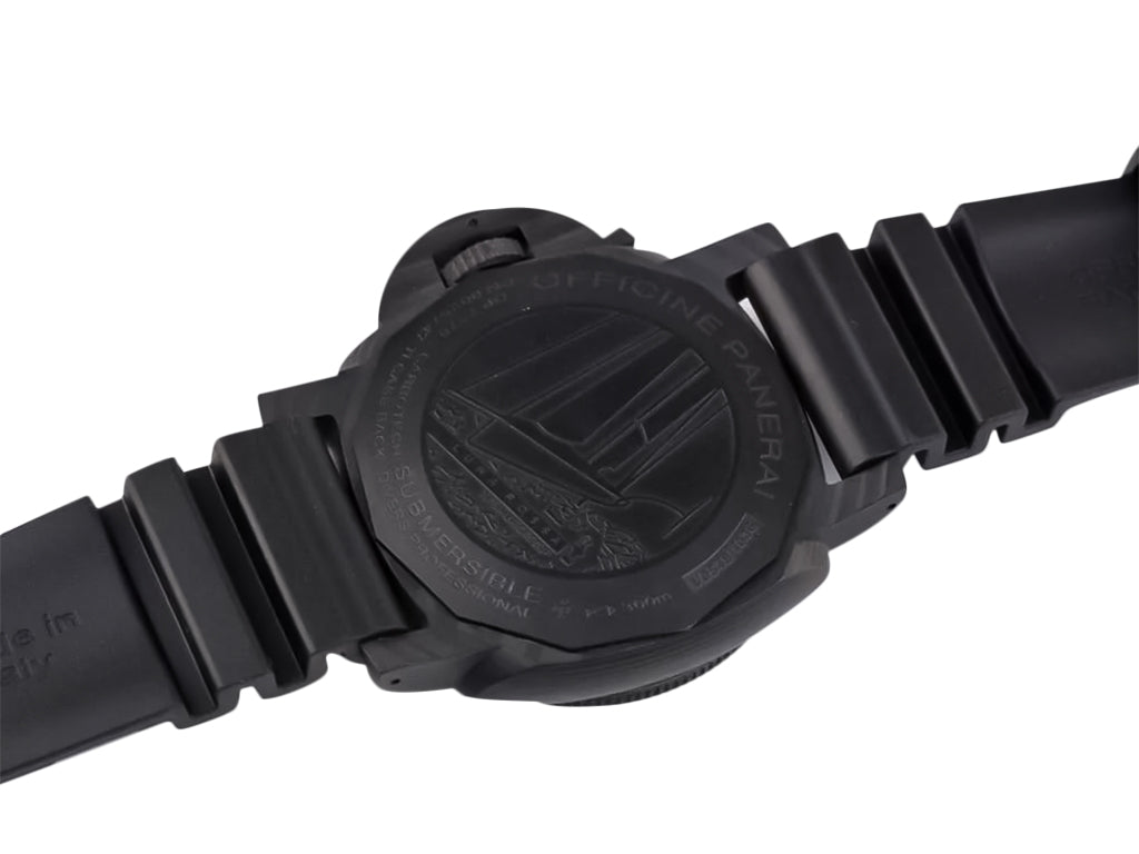 Luminor Submersible 47 Luna Rossa 'Carbotech' Forged Carbon Case and Bezel, Grey Carbon Dial and Black Strap (47mm)