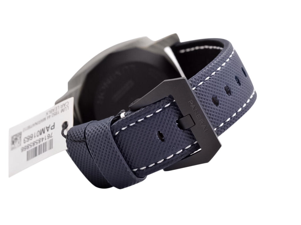 Luminor 1950 44 3 Days Automatic 'Volcano Blu - Fibratech' Composite Case with Forged Carbon Bezel, Blue Gradient Dial and Blue Strap (44mm)