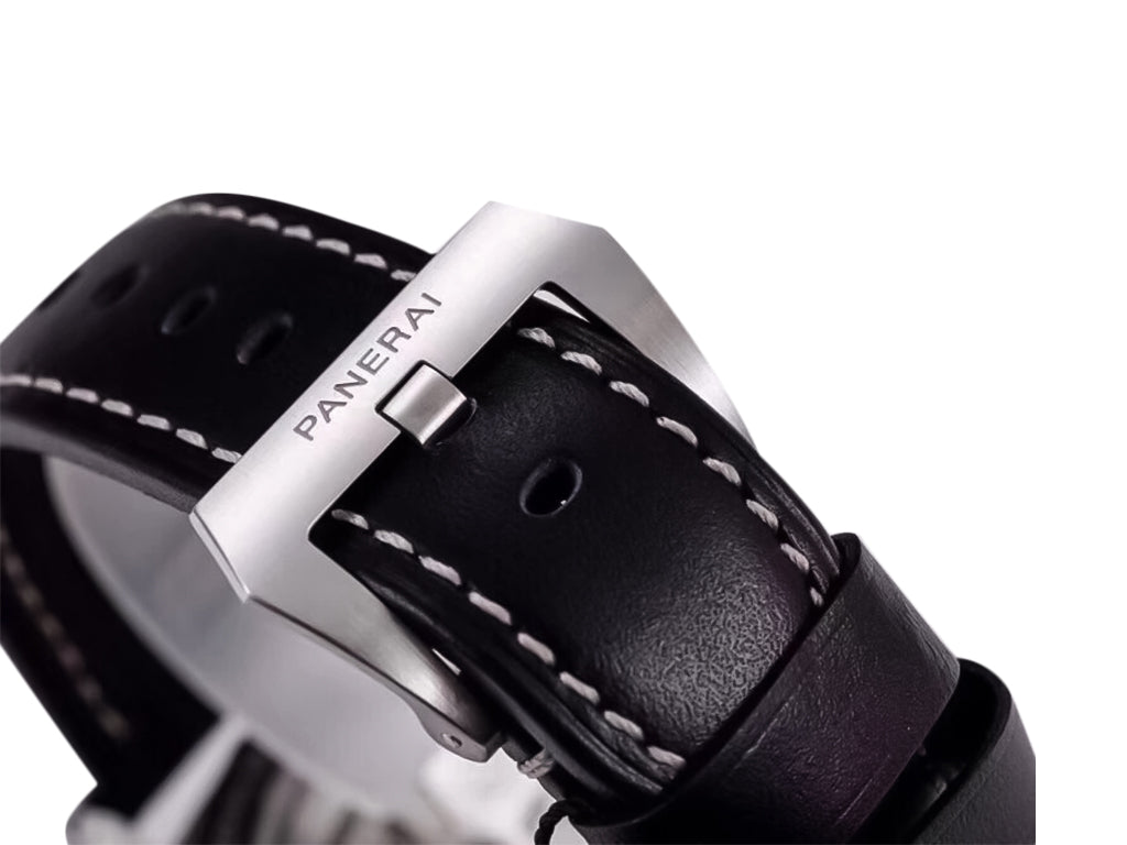 Luminor 1950 3 Days GMT 24h Automatic Acciaio Stainless Steel Case with Black Dial and Black Strap (44mm)