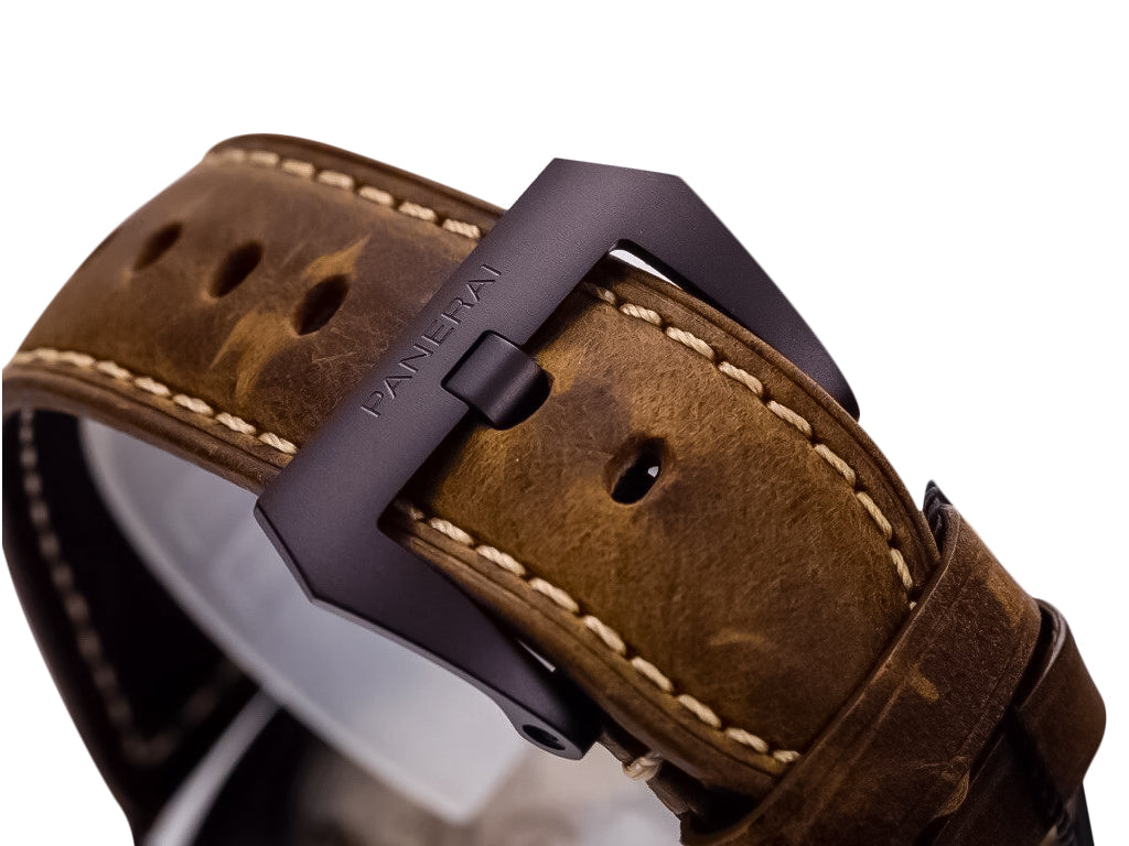 Radiomir Composite Black Seal 3 Days Automatic with Brown Dial and Brown Strap (45mm)