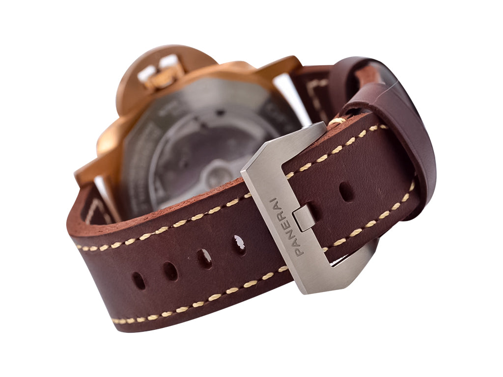 Luminor Submersible 3 Days Automatic 'Bronzo' Bronze Case with Titanium caseback, Brown Dial and Brown Strap (47mm)