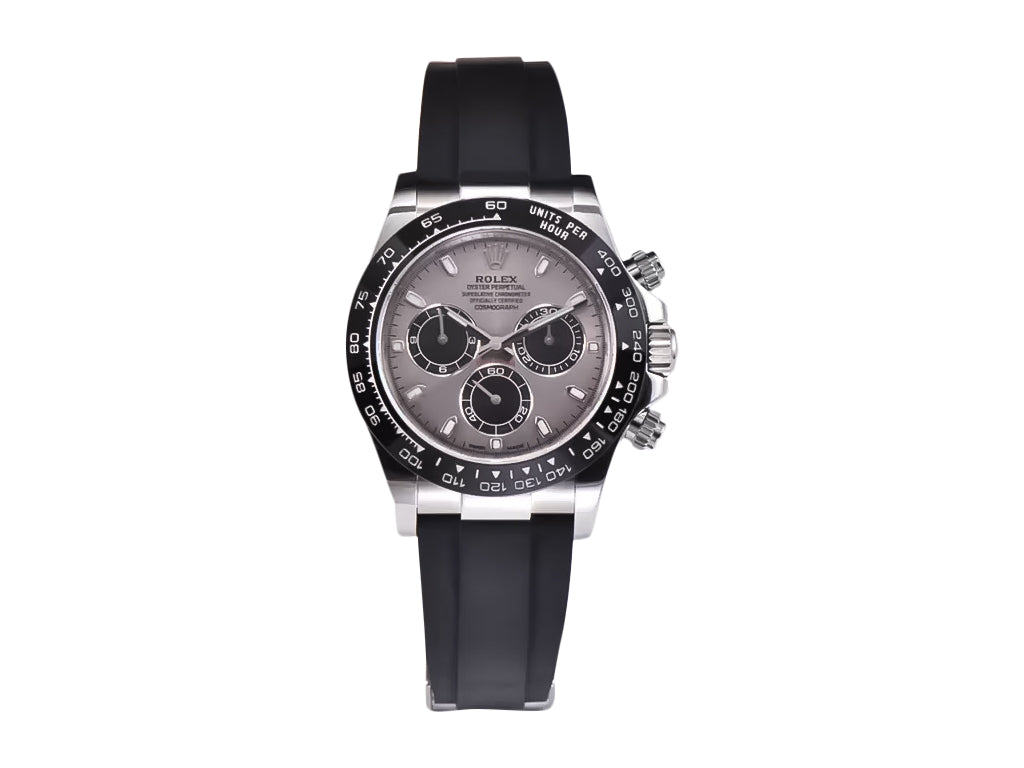 Cosmograph Daytona Stainless Steel Oysterflex with Grey Sunburst Dial