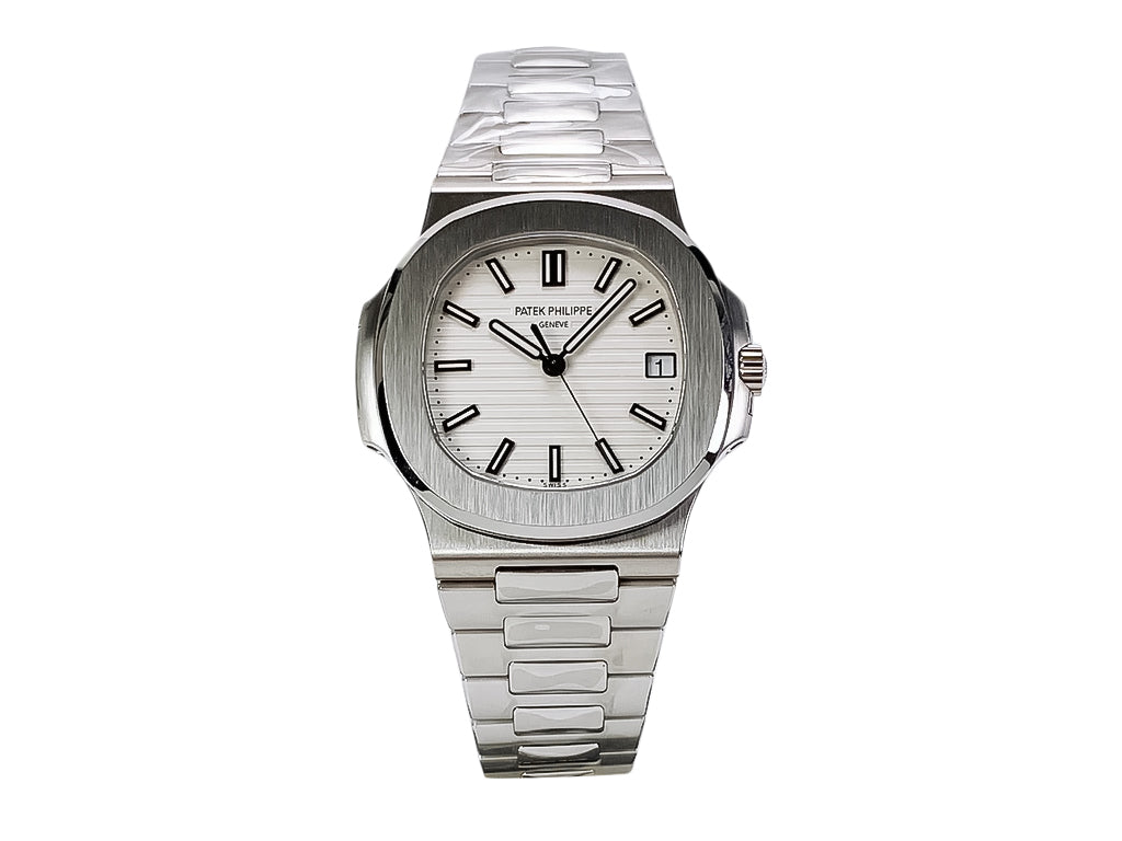 Nautilus Stainless Steel with White Dial (40mm)