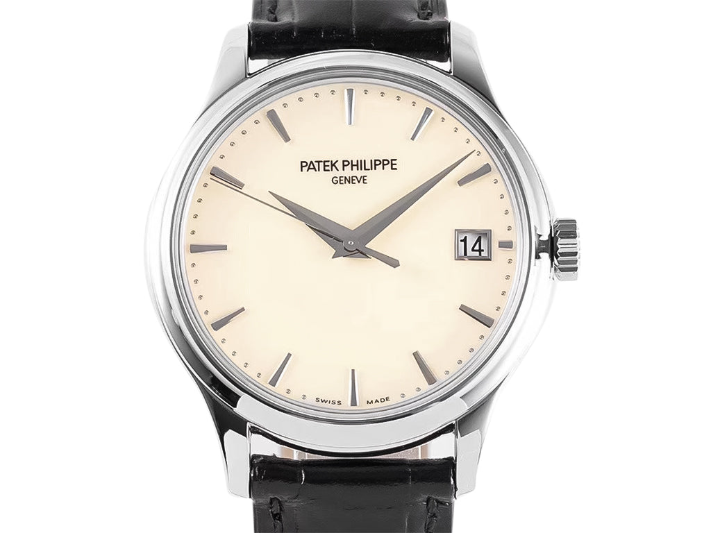 Calatrava Stainless Steel with Ivory Dial (39mm)