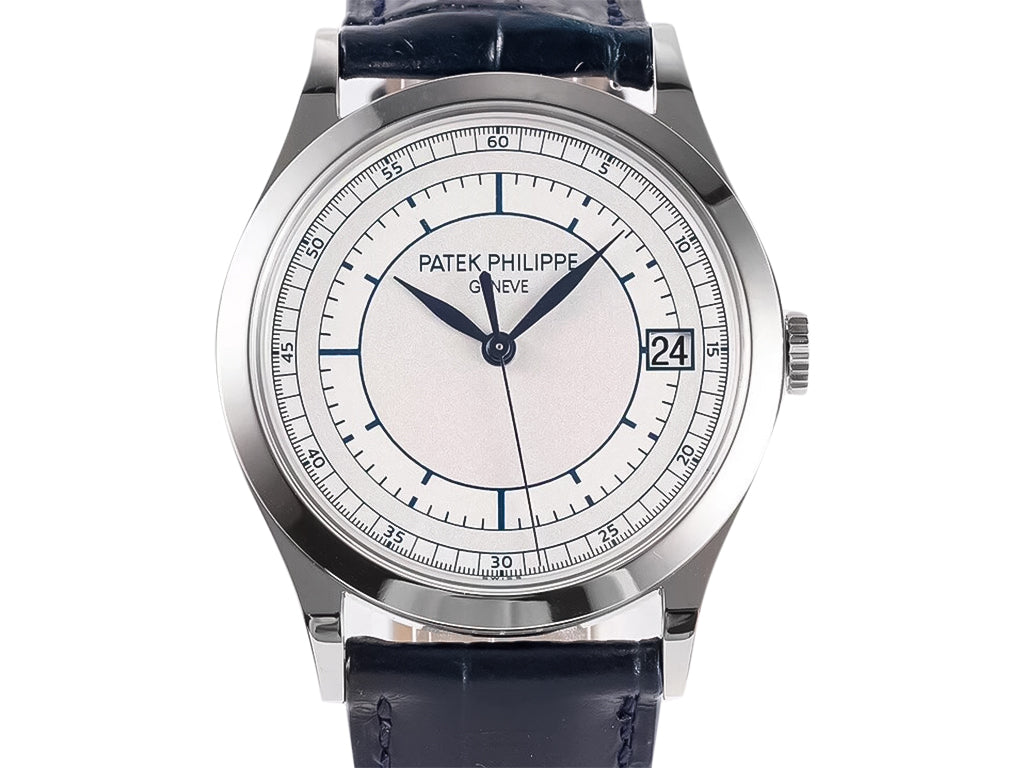 Calatrava Stainless Steel 'Scientific' with Silver Dial (38mm)