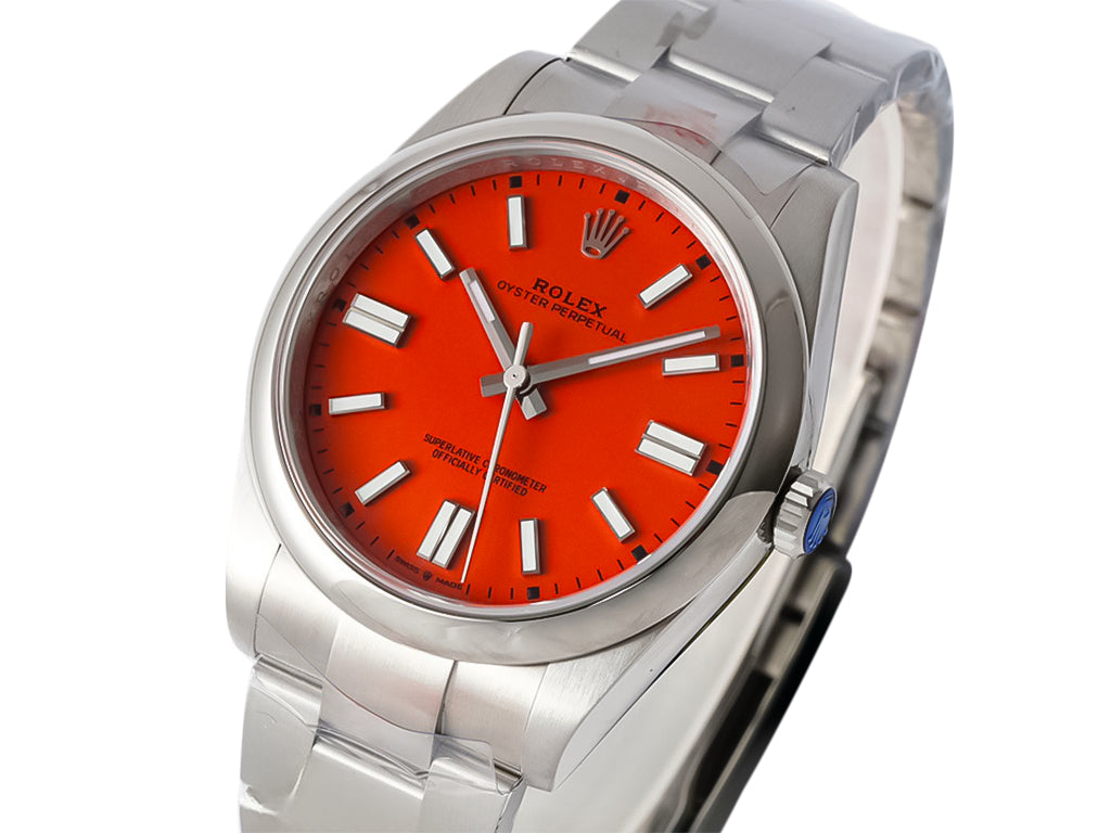 Oyster Perpetual 41 Stainless Steel with Red Dial