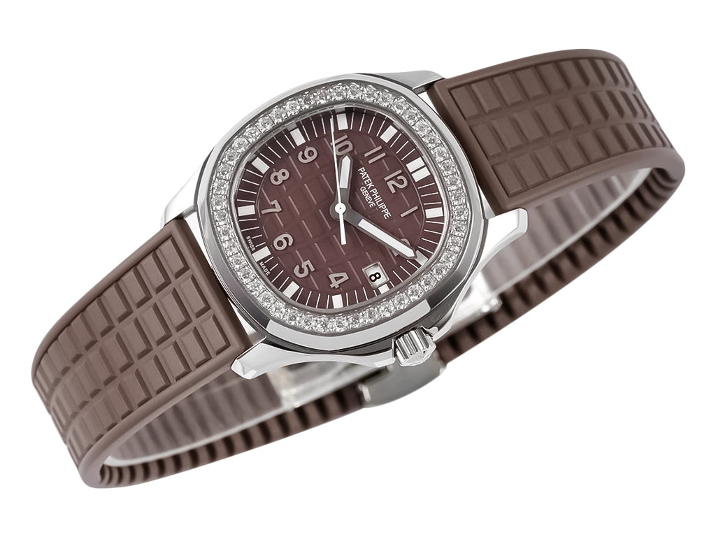 Aquanaut Luce Stainless Steel Diamond Brown