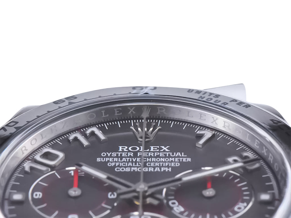 Cosmograph Daytona Stainless Steel with Grey Sunburst Dial and Arabic Numerals