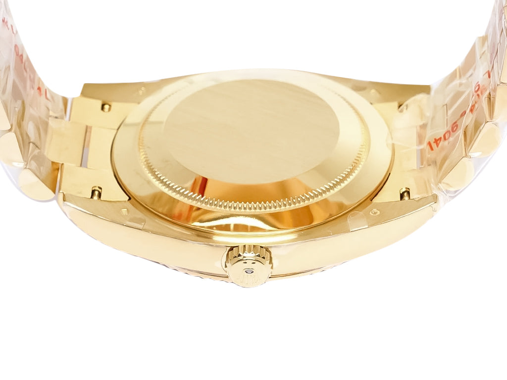 Day-Date 40 Yellow Gold 'President' with Champagne Diamond Dial and Fluted Bezel