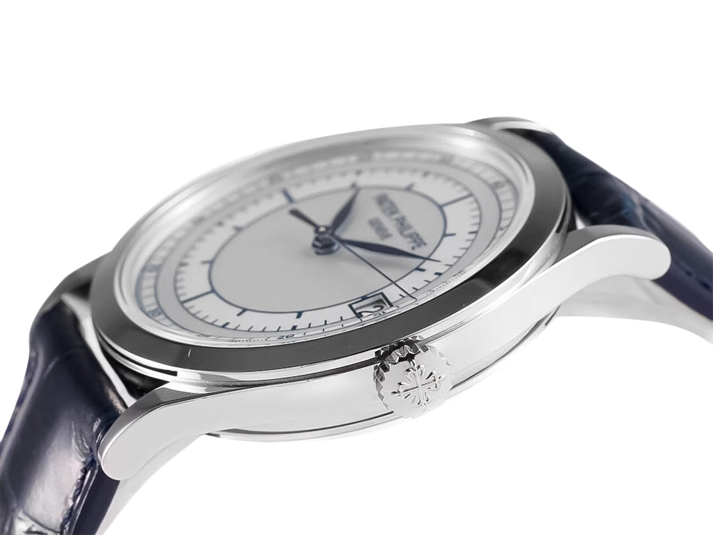 Calatrava Stainless Steel 'Scientific' with Silver Dial (38mm)