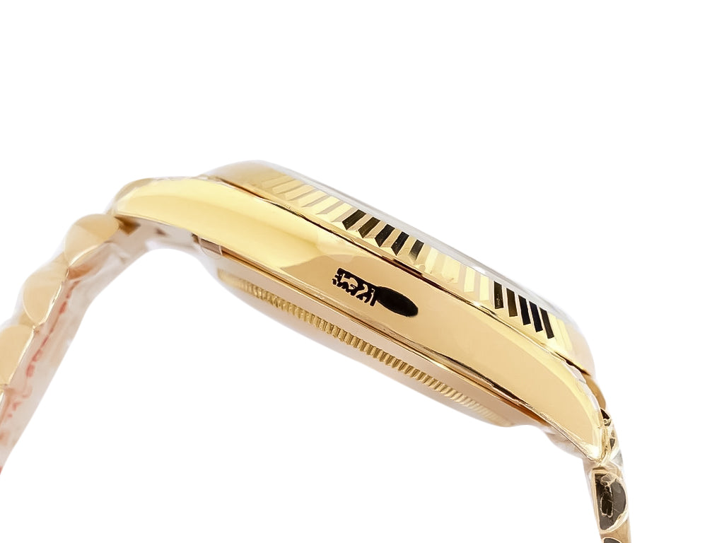 Day-Date 40 Yellow Gold 'President' with Champagne Diamond Dial and Fluted Bezel