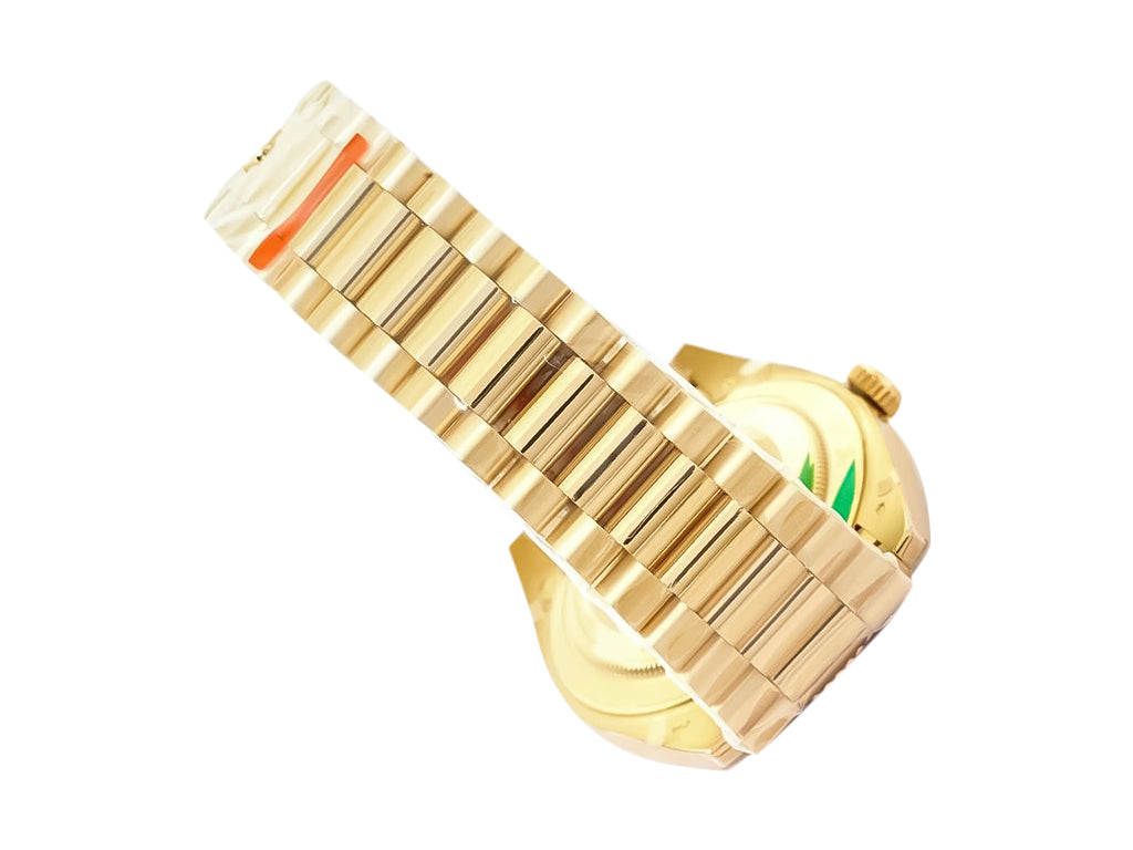 Day-Date 40 Yellow Gold 'President' with White Dial (Roman Numerals) and Fluted Bezel