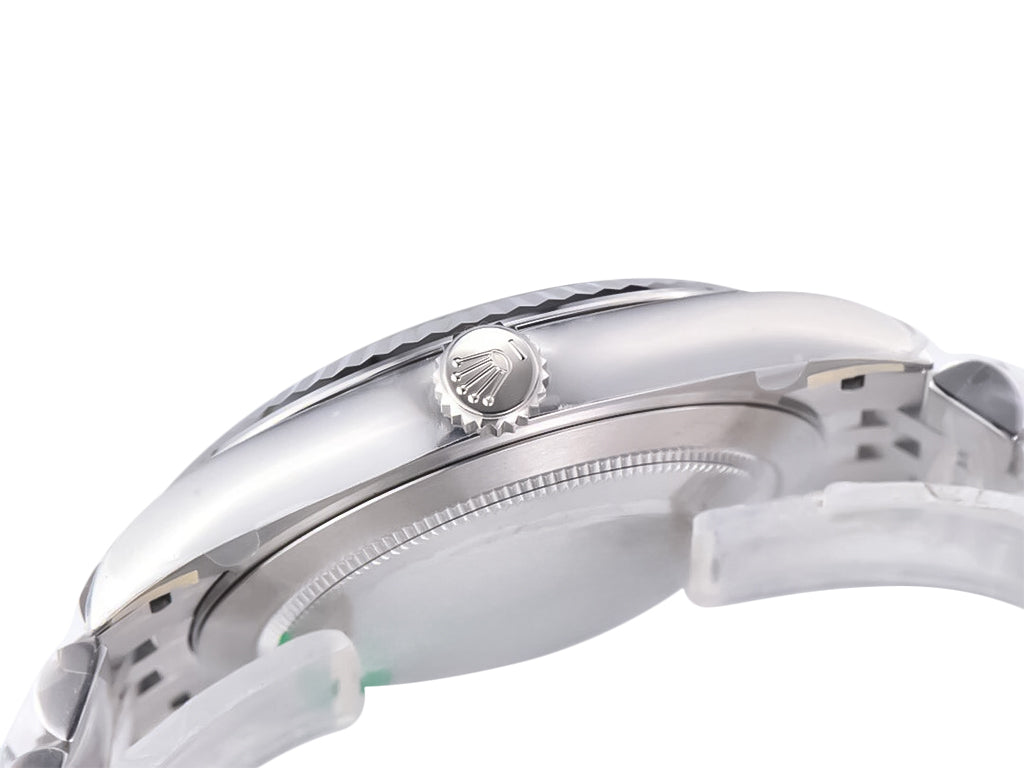 Datejust 41 Stainless Steel on Jubilee with Diamond Mother of Pearl Dial and Fluted Bezel