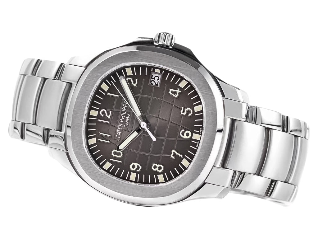 Aquanaut Date Stainless Steel with Rhodium Dial (40mm)