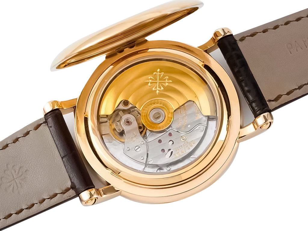 Calatrava Yellow Gold with Silver Guilloche Dial (38mm)