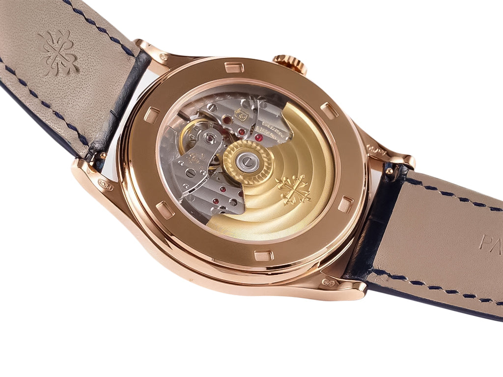 Calatrava Rose Gold 'Scientific' with Silver Dial (38mm)